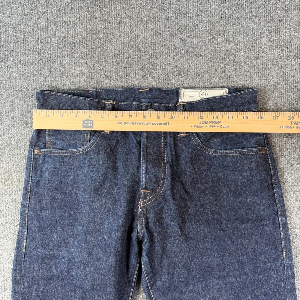 Rogue Territory Silveridge Slim Straight Selvedge Jeans Mens 32x28 Dark Wash